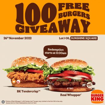 Burger-King-Opening-Deal-at-Sunshine-Square-Mall-1-350x350 - Beverages Burger Food , Restaurant & Pub Penang Promotions & Freebies 