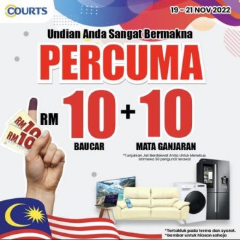 COURTS-GE15-General-Election-Promotion-350x350 - Electronics & Computers Furniture Home & Garden & Tools Home Appliances Home Decor Johor Kedah Kelantan Kitchen Appliances Kuala Lumpur Melaka Negeri Sembilan Pahang Penang Perak Perlis Promotions & Freebies Putrajaya Sabah Sarawak Selangor Terengganu 