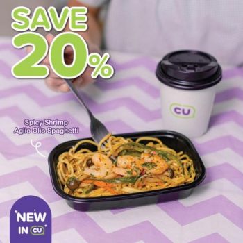 CU-Spicy-Shrimp-Aglio-Olio-Spaghetti-Promotion-350x350 - Beverages Food , Restaurant & Pub Johor Kedah Kelantan Kuala Lumpur Melaka Negeri Sembilan Pahang Penang Perak Perlis Promotions & Freebies Putrajaya Sabah Sarawak Selangor Supermarket & Hypermarket Terengganu 