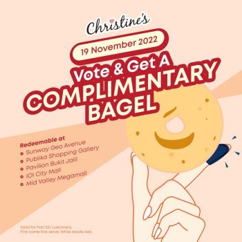 Christines-Bakery-Every-Vote-Counts-Promo-350x350 - Beverages Food , Restaurant & Pub Kuala Lumpur Promotions & Freebies Selangor 