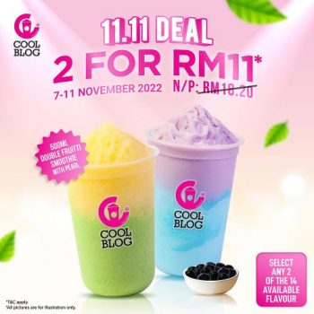 Coolblog-11.11-Promotion-350x350 - Beverages Food , Restaurant & Pub Johor Kedah Kelantan Kuala Lumpur Melaka Negeri Sembilan Pahang Penang Perak Perlis Promotions & Freebies Putrajaya Sabah Sarawak Selangor Terengganu 