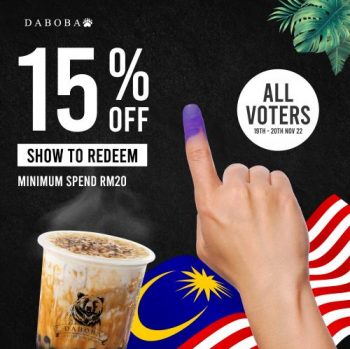 Daboba-General-Election-Promotion-350x349 - Beverages Food , Restaurant & Pub Johor Kedah Kelantan Kuala Lumpur Melaka Negeri Sembilan Pahang Penang Perak Perlis Promotions & Freebies Putrajaya Sabah Sarawak Selangor Terengganu 