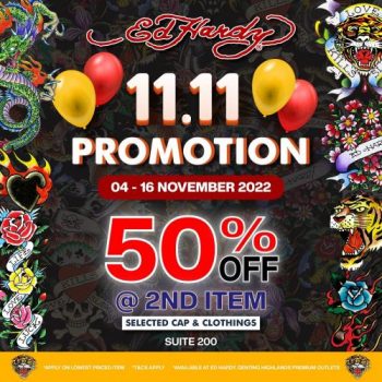 Ed-Hardy-11.11-Promotion-at-Genting-Highlands-Premium-Outlets-350x350 - Apparels Fashion Accessories Fashion Lifestyle & Department Store Pahang Promotions & Freebies 