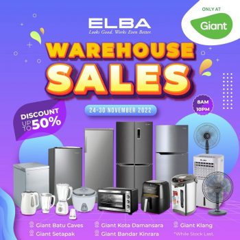 Elba-Warehouse-Sale-at-Giant-350x350 - Electronics & Computers Home Appliances Kitchen Appliances Kuala Lumpur Selangor Warehouse Sale & Clearance in Malaysia 