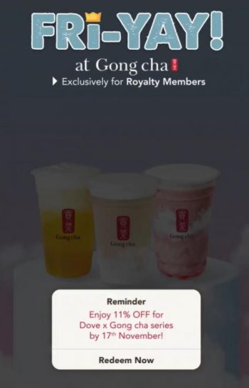 Gong-Cha-11.11-Promotion-350x546 - Beverages Food , Restaurant & Pub Johor Kedah Kelantan Kuala Lumpur Melaka Negeri Sembilan Pahang Penang Perak Perlis Promotions & Freebies Putrajaya Sabah Sarawak Selangor Terengganu 