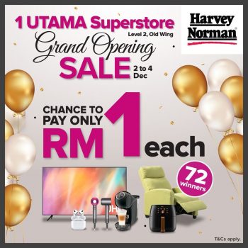 Harvey-Norman-Grand-Opening-Sale-at-1-Utama-350x350 - Electronics & Computers Furniture Home & Garden & Tools Home Appliances Home Decor Kitchen Appliances Malaysia Sales Selangor 