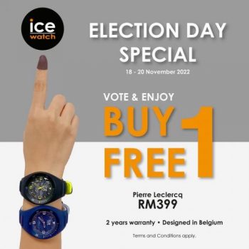 Ice-Watch-GE15-General-Election-Promotion-350x350 - Fashion Accessories Fashion Lifestyle & Department Store Johor Kedah Kelantan Kuala Lumpur Melaka Negeri Sembilan Pahang Penang Perak Perlis Promotions & Freebies Putrajaya Sabah Sarawak Selangor Terengganu Watches 