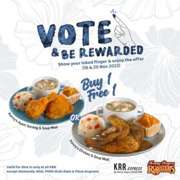 Kenny-Rogers-ROASTERS-General-Election-Promotion-350x350 - Beverages Food , Restaurant & Pub Johor Kedah Kelantan Kuala Lumpur Melaka Negeri Sembilan Pahang Penang Perak Perlis Promotions & Freebies Putrajaya Sabah Sarawak Selangor Terengganu 