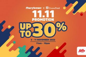 Marrybrown-ShopeeFood-11.11-Promotion-350x232 - Beverages Food , Restaurant & Pub Johor Kedah Kelantan Kuala Lumpur Melaka Negeri Sembilan Online Store Pahang Penang Perak Perlis Promotions & Freebies Putrajaya Sabah Sarawak Selangor Terengganu 