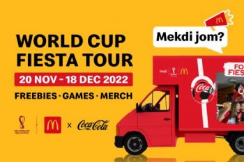 McDonalds-World-Cup-Fiesta-T-Freebies-Giveaway-350x233 - Beverages Fast Food Food , Restaurant & Pub Johor Kedah Kelantan Kuala Lumpur Melaka Negeri Sembilan Pahang Penang Perak Perlis Promotions & Freebies Putrajaya Sabah Sarawak Selangor Terengganu 