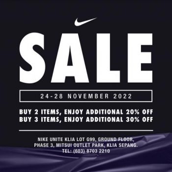 Nike-Unite-Black-Friday-Sale-at-Mitsui-Outlet-Park-350x350 - Apparels Fashion Accessories Fashion Lifestyle & Department Store Footwear Selangor 