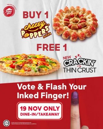 Pizza-Hut-General-Election-Promotion-350x438 - Beverages Food , Restaurant & Pub Johor Kedah Kelantan Kuala Lumpur Melaka Negeri Sembilan Pahang Penang Perak Perlis Pizza Promotions & Freebies Putrajaya Sabah Sarawak Selangor Terengganu 