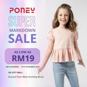 Poney-Super-Markdown-Sale-at-IOI-City-Mall-350x350 - Apparels Baby & Kids & Toys Children Fashion Fashion Accessories Fashion Lifestyle & Department Store Malaysia Sales Putrajaya Selangor 