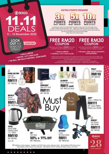 SOGO-11.11-Sale-350x495 - Johor Kuala Lumpur Malaysia Sales Selangor Supermarket & Hypermarket 