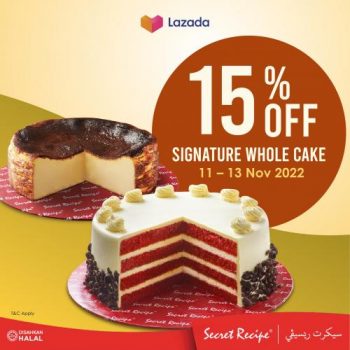 Secret-Recipe-Lazada-11.11-Promotion-1-350x350 - Beverages Cake Food , Restaurant & Pub Johor Kedah Kelantan Kuala Lumpur Melaka Negeri Sembilan Pahang Penang Perak Perlis Promotions & Freebies Putrajaya Sabah Sarawak Selangor Terengganu 