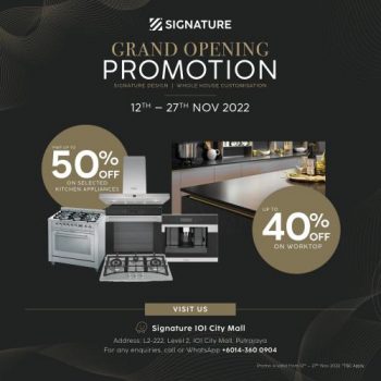 Signature-Kitchen-Opening-Promotion-at-IOI-City-Mall-2-350x350 - Electronics & Computers Home Appliances Promotions & Freebies Putrajaya 