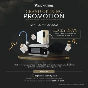 Signature-Kitchen-Opening-Promotion-at-IOI-City-Mall-3-350x350 - Electronics & Computers Home Appliances Promotions & Freebies Putrajaya 