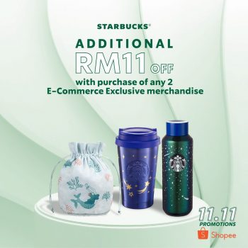 Starbucks-11.11-Promotion-on-Shopee-1-350x350 - Beverages Food , Restaurant & Pub Johor Kedah Kelantan Kuala Lumpur Melaka Negeri Sembilan Pahang Penang Perak Perlis Promotions & Freebies Putrajaya Sabah Sarawak Selangor Terengganu 