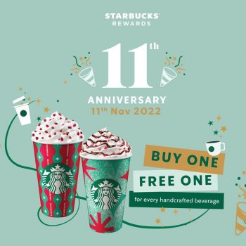 Starbucks-Star-Rewards-11th-Anniversary-Deal-350x350 - Beverages Food , Restaurant & Pub Johor Kedah Kelantan Kuala Lumpur Melaka Negeri Sembilan Pahang Penang Perak Perlis Promotions & Freebies Putrajaya Sabah Sarawak Selangor Terengganu 