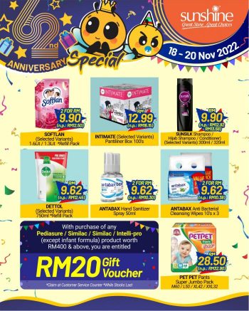 Sunshine-62nd-Anniversary-Weekend-Promotion-3-350x437 - Penang Promotions & Freebies Supermarket & Hypermarket 