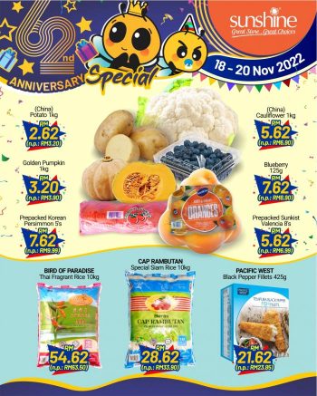 Sunshine-62nd-Anniversary-Weekend-Promotion-350x437 - Penang Promotions & Freebies Supermarket & Hypermarket 