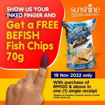 Sunshine-GE15-General-Election-Day-Promotion-350x350 - Johor Kedah Kelantan Kuala Lumpur Melaka Negeri Sembilan Pahang Penang Perak Perlis Promotions & Freebies Putrajaya Sabah Sarawak Selangor Supermarket & Hypermarket Terengganu 