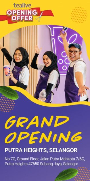 Tealive-Opening-Promotion-at-Putra-Heights-313x625 - Beverages Food , Restaurant & Pub Promotions & Freebies Selangor 
