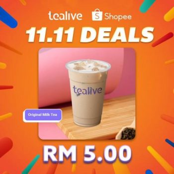 Tealive-Shopee-11.11-Sale-350x350 - Beverages Food , Restaurant & Pub Johor Kedah Kelantan Kuala Lumpur Malaysia Sales Melaka Negeri Sembilan Online Store Pahang Penang Perak Perlis Putrajaya Sabah Sarawak Selangor Terengganu 