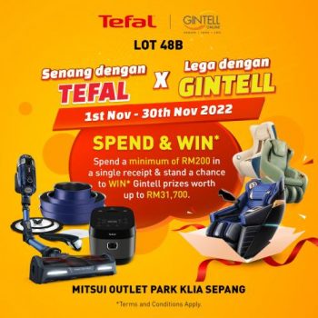 Tefal-Gintell-Promotion-at-Mitsui-Outlet-Park-350x350 - Electronics & Computers Home Appliances Others Promotions & Freebies Selangor 