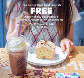 The-Coffee-Bean-Free-Holiday-Beverage-Holiday-Dessert-Promotion-350x324 - Beverages Food , Restaurant & Pub Johor Kedah Kelantan Kuala Lumpur Melaka Negeri Sembilan Pahang Penang Perak Perlis Promotions & Freebies Putrajaya Sabah Sarawak Selangor Terengganu 