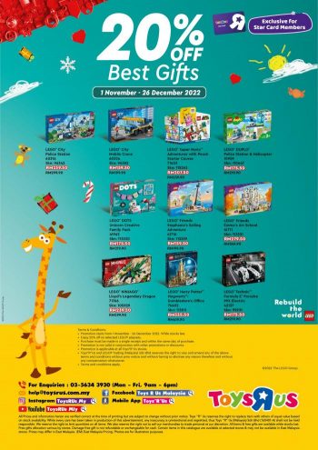 Toys-R-Us-LEGO-20-OFF-Best-Gifts-Promotion-1-350x495 - Baby & Kids & Toys Johor Kedah Kelantan Kuala Lumpur Melaka Negeri Sembilan Pahang Penang Perak Perlis Promotions & Freebies Putrajaya Sabah Sarawak Selangor Terengganu Toys 