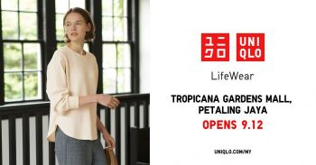 Uniqlo-Opening-Promotion-at-Tropicana-Gardens-Mall-350x183 - Apparels Fashion Accessories Fashion Lifestyle & Department Store Promotions & Freebies Selangor 