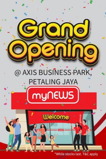 myNEWS-Opening-Promotion-at-Axis-Business-Park-Petaling-Jaya-350x525 - Promotions & Freebies Selangor Supermarket & Hypermarket 