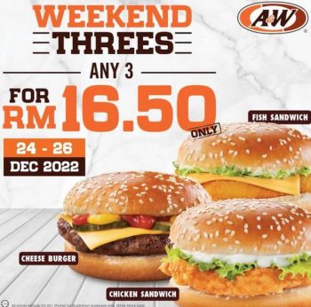 AW-Weekend-Threes-Madness-Promotion-350x346 - Beverages Food , Restaurant & Pub Johor Kedah Kelantan Kuala Lumpur Melaka Negeri Sembilan Pahang Penang Perak Perlis Promotions & Freebies Putrajaya Sabah Sarawak Selangor Terengganu 