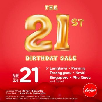 Airasia-21st-Birthday-Sale-350x350 - Air Fare Johor Kedah Kelantan Kuala Lumpur Malaysia Sales Melaka Negeri Sembilan Online Store Pahang Penang Perak Perlis Putrajaya Sabah Sarawak Selangor Sports,Leisure & Travel Terengganu 