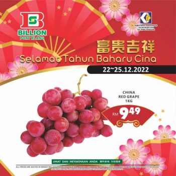 BILLION-Chinese-New-Year-Promotion-at-Port-Klang-1-350x350 - Promotions & Freebies Selangor Supermarket & Hypermarket 