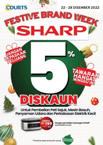 COURTS-Sharp-Festive-Brand-Week-Promotion-350x495 - Electronics & Computers Home Appliances IT Gadgets Accessories Johor Kedah Kelantan Kitchen Appliances Kuala Lumpur Melaka Negeri Sembilan Online Store Pahang Penang Perak Perlis Promotions & Freebies Putrajaya Sabah Sarawak Selangor Terengganu 