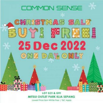 Common-Sense-Christmas-Sale-at-Mitsui-Outlet-Park-350x350 - Apparels Fashion Accessories Fashion Lifestyle & Department Store Malaysia Sales Selangor 