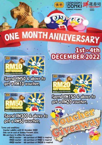 DON-DON-DONKI-1-Month-Anniversary-Special-Promo-3-350x495 - Beverages Food , Restaurant & Pub Promotions & Freebies Selangor 