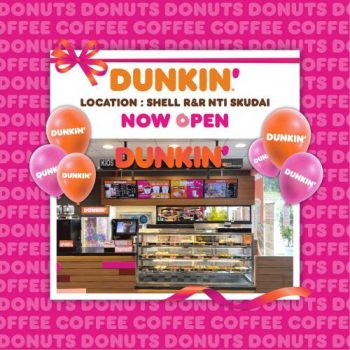 Dunkin-Opening-Promotion-at-Shell-RR-NTI-Skudai-350x350 - Beverages Food , Restaurant & Pub Johor Promotions & Freebies 