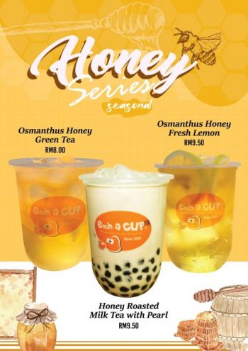 Each-A-Cup-Honey-Series-Deal-350x495 - Beverages Food , Restaurant & Pub Johor Kedah Kelantan Kuala Lumpur Melaka Negeri Sembilan Pahang Penang Perak Perlis Promotions & Freebies Putrajaya Sabah Sarawak Selangor Terengganu 