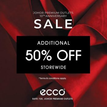 Ecco-Outlet-10th-Anniversary-Sale-at-Johor-Premium-Outlets-350x350 - Fashion Accessories Fashion Lifestyle & Department Store Footwear Johor Malaysia Sales 