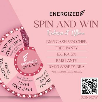 Energized-Sportswear-1-Utama-Spin-Win-Promotion-350x350 - Fashion Accessories Fashion Lifestyle & Department Store Lingerie Promotions & Freebies Selangor Underwear 