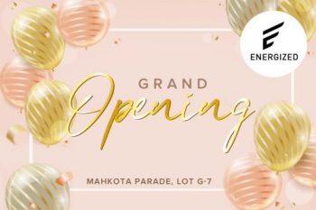 Energized-Sportswear-Opening-Promotion-at-Mahkota-Parade-350x233 - Fashion Accessories Fashion Lifestyle & Department Store Melaka Promotions & Freebies Sportswear 