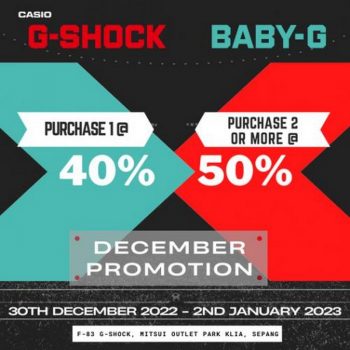 G-Shock-New-Year-Sale-at-Mitsui-Outlet-Park-350x350 - Fashion Accessories Fashion Lifestyle & Department Store Malaysia Sales Selangor Watches 