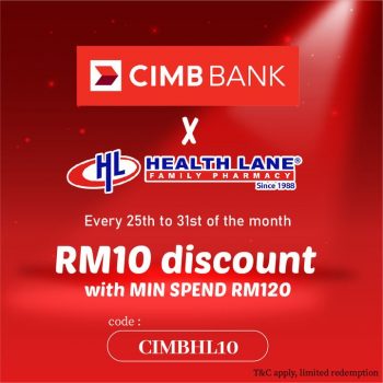 Health-Lane-CIMB-Bank-Promo-350x350 - Bank & Finance Beauty & Health CIMB Bank Health Supplements Johor Kedah Kelantan Kuala Lumpur Melaka Negeri Sembilan Online Store Pahang Penang Perak Perlis Personal Care Promotions & Freebies Putrajaya Sabah Sarawak Selangor Terengganu 