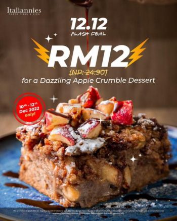 Italiannies-12.12-Flash-Deal-Promotion-350x438 - Beverages Food , Restaurant & Pub Johor Kedah Kelantan Kuala Lumpur Melaka Negeri Sembilan Pahang Penang Perak Perlis Promotions & Freebies Putrajaya Sabah Sarawak Selangor Terengganu 