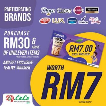 LuLu-Unilever-Items-Free-Tealive-Voucher-Promotion-350x350 - Kuala Lumpur Promotions & Freebies Selangor Supermarket & Hypermarket 