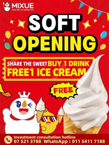 MIXUE-Soft-Opening-Deal-350x467 - Beverages Food , Restaurant & Pub Johor Kedah Promotions & Freebies 