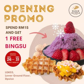 Madam-Croffle-Opening-Promo-at-DPULZE-Shopping-Centre-350x350 - Beverages Food , Restaurant & Pub Promotions & Freebies Selangor 